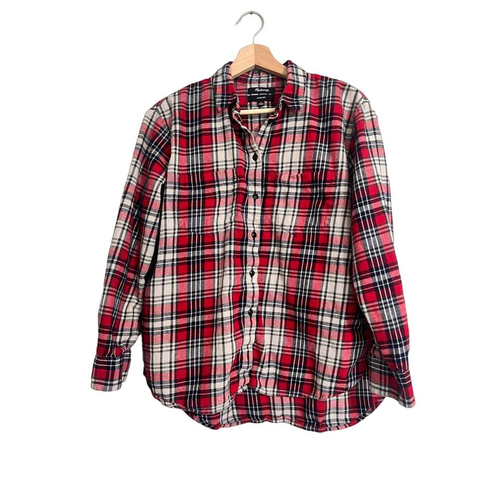 Madewell Plaid Flannel Button Down Oversized Small